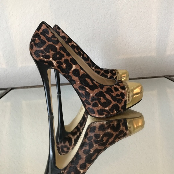 Michael Kors Cheetah haircalf heels size 7 - Picture 1 of 8